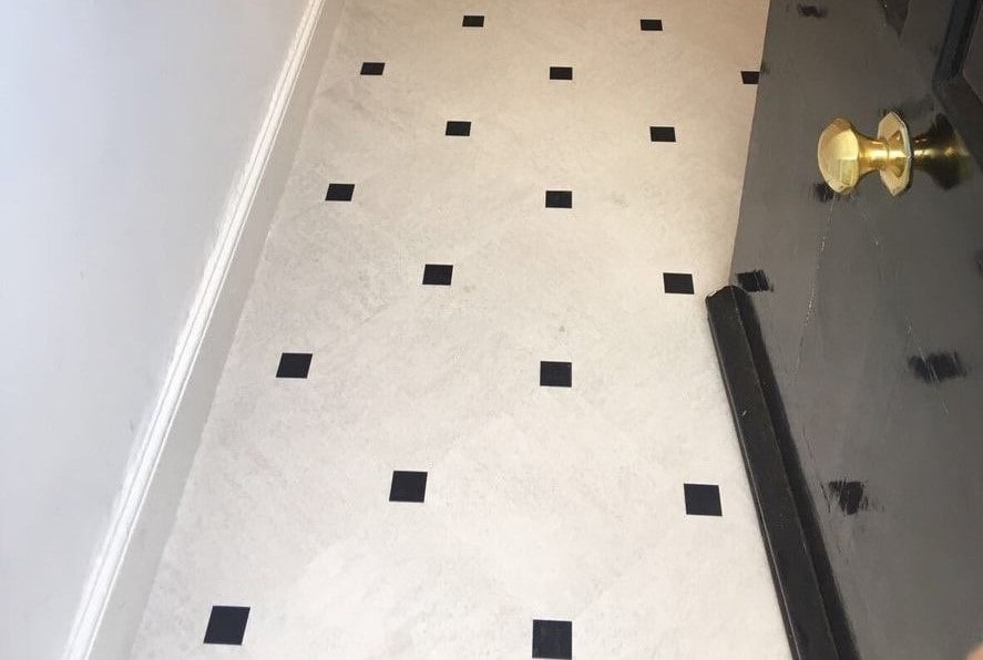 Flooring 4 You Ltd installed Amtico Signature LVT to a keystone pattern at a home in Altrincham